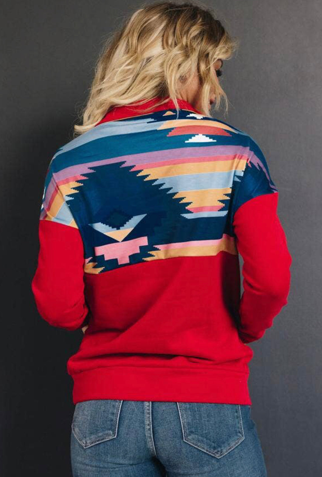 Shelby Tribal Print Sweatshirt