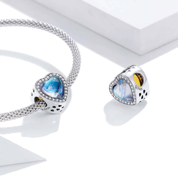 MOONLIGHT LOVE GOLD VERMEIL CHARM BEAD