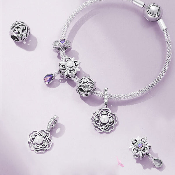 GUARDIAN FLOWERS GOLD VERMEIL CHARMS SET