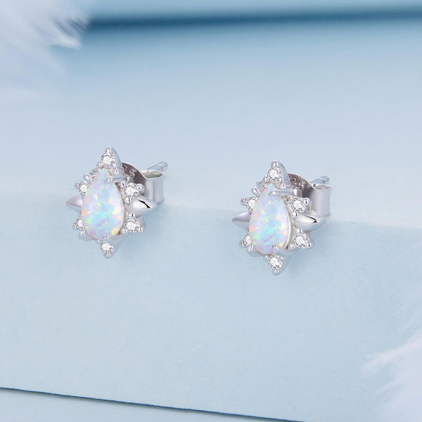 WATERDROP OPAL GOLD VERMEIL EARRINGS