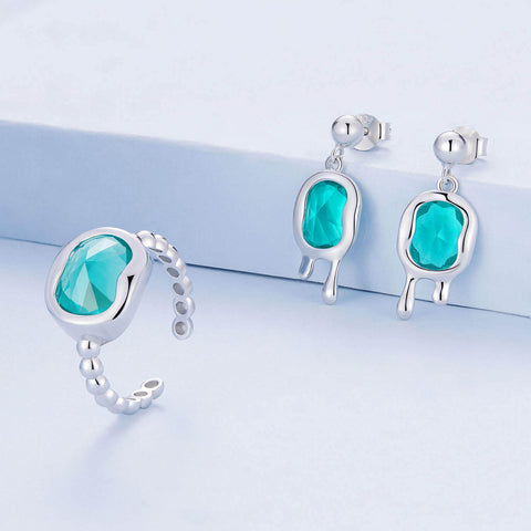 MELTED ICE GOLD VERMEIL JEWELLERY SET