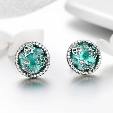 OCEAN WORLD GOLD VERMEIL EARRINGS