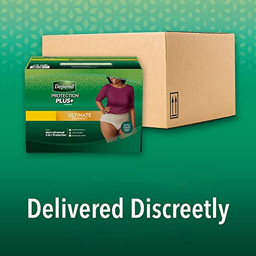 Depend Protection Plus Ultimate Underwear for Women Small 92ct