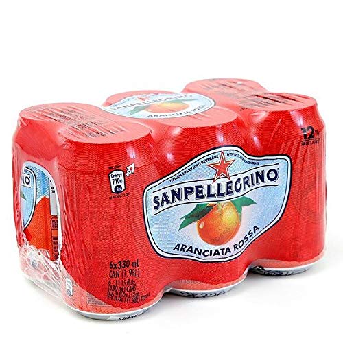 SAN PELLEGRINO ARANCIATA Rossa CANS - 2 Unit(s)-Each Unit is 6 X(330ML)