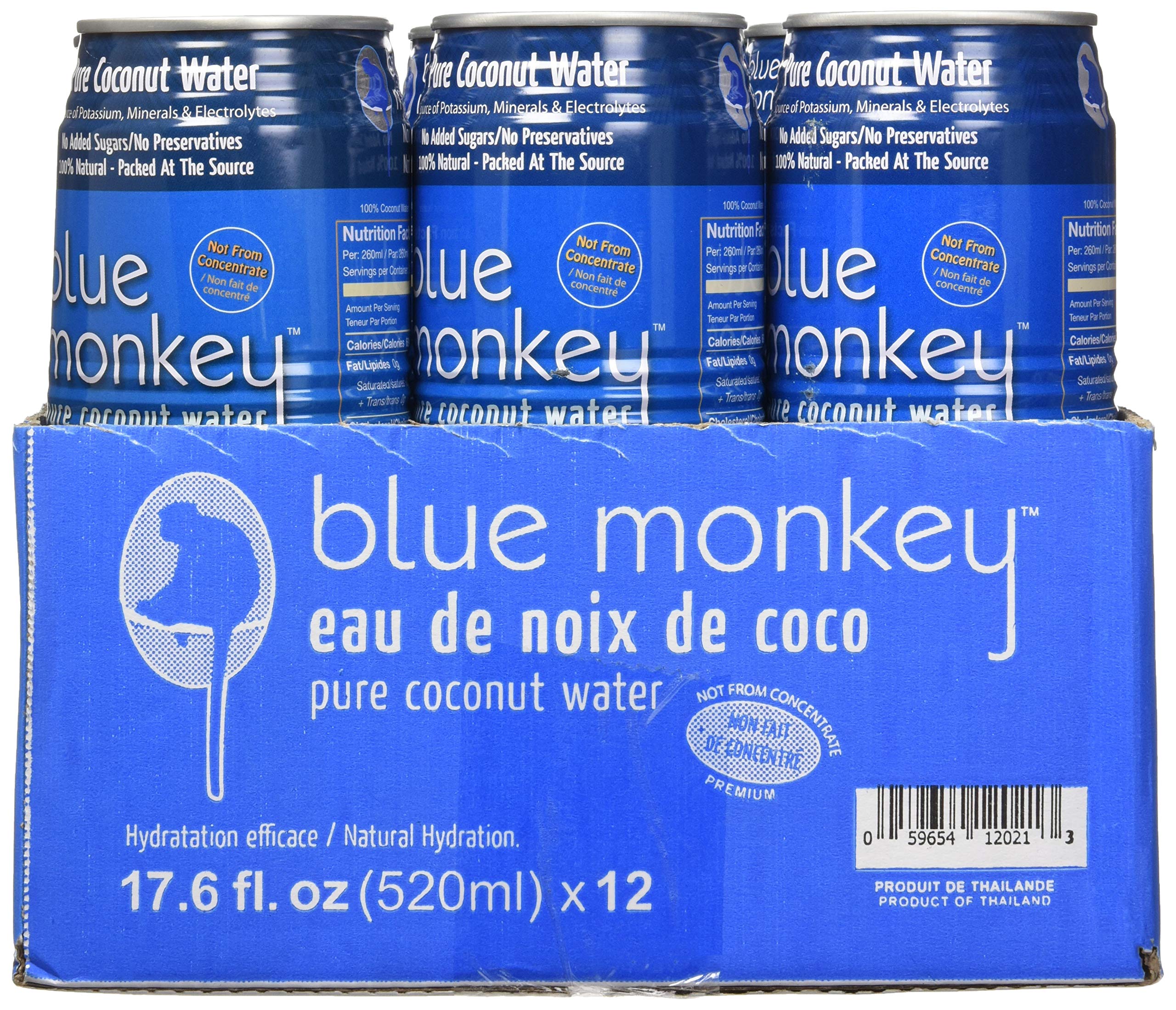 Blue Monkey 100% Coconut Water NFC (12pk), 12 Count