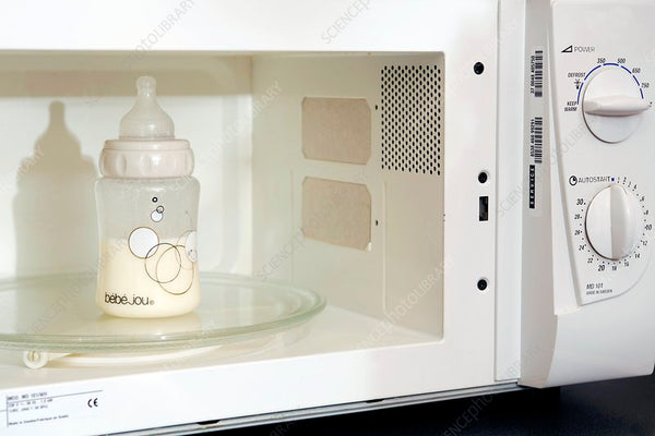 Baby's bottle in a microwave
