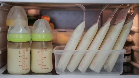 breast milk in fridge
