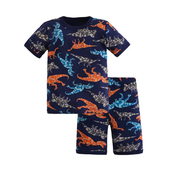 Benben Apparel Dinasours Shorts Pajama - Made With 100% Cotton