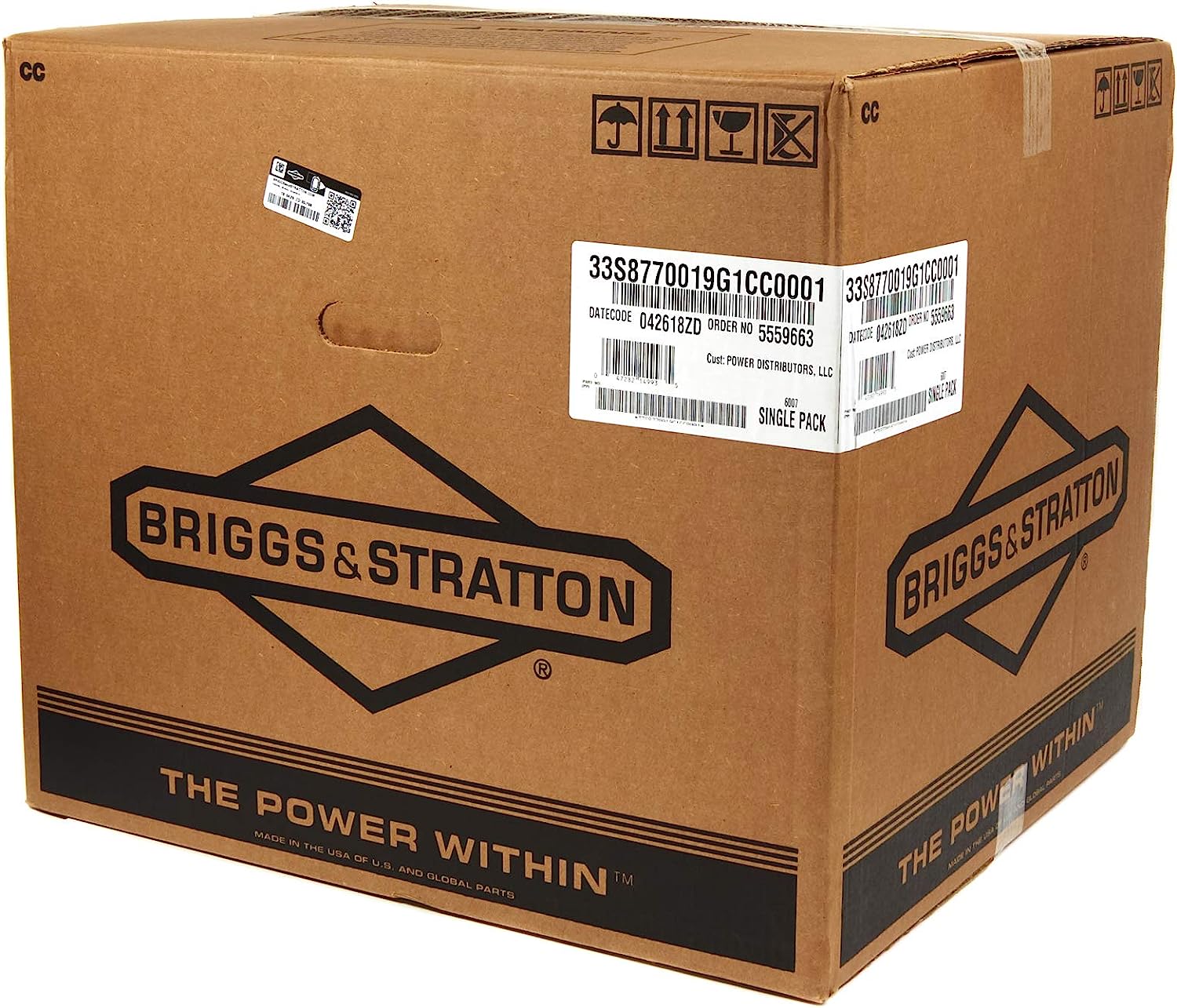 Briggs and Stratton 33S877-0019-G1 Simpson Intek Series, 19 HP, 540 cc, Single Cylinder Engine, Black