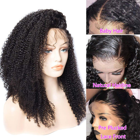 Falllove Afro Curly 13x4 Lace Frontal Wig丨Real Hd Lace