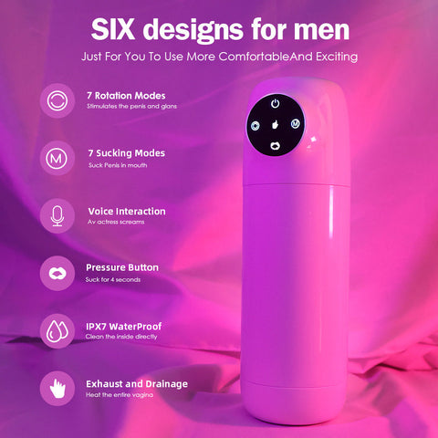 Mysite Male X R2 Spacecup Waterproof Rotation Suction Heating Function Masturbator -Deals sexlolo Store