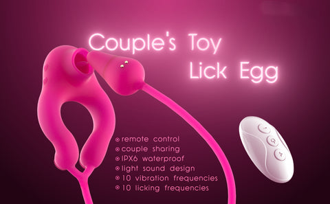 Sexlolo Remote 4 In 1 Vibrating Penis Ring With 10 Licking & Vibrating Modes -Deals sexlolo Store be4b54cf f6fe 4352 a880