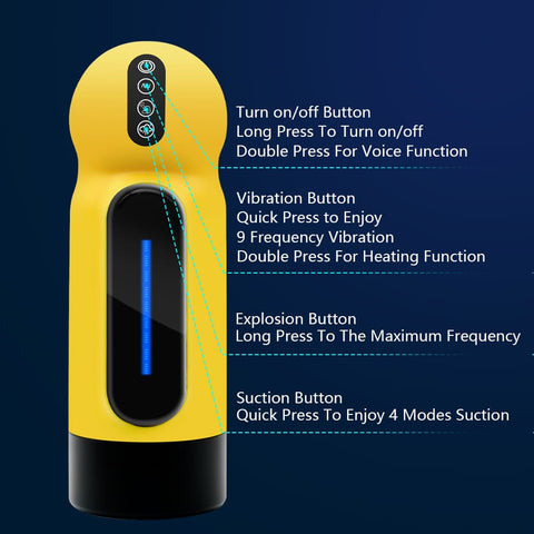 Mysite X S1 Spacecup 2021 Strong Penis Sucking Male Masturbator With Vibrating Heating Function -Deals sexlolo Store