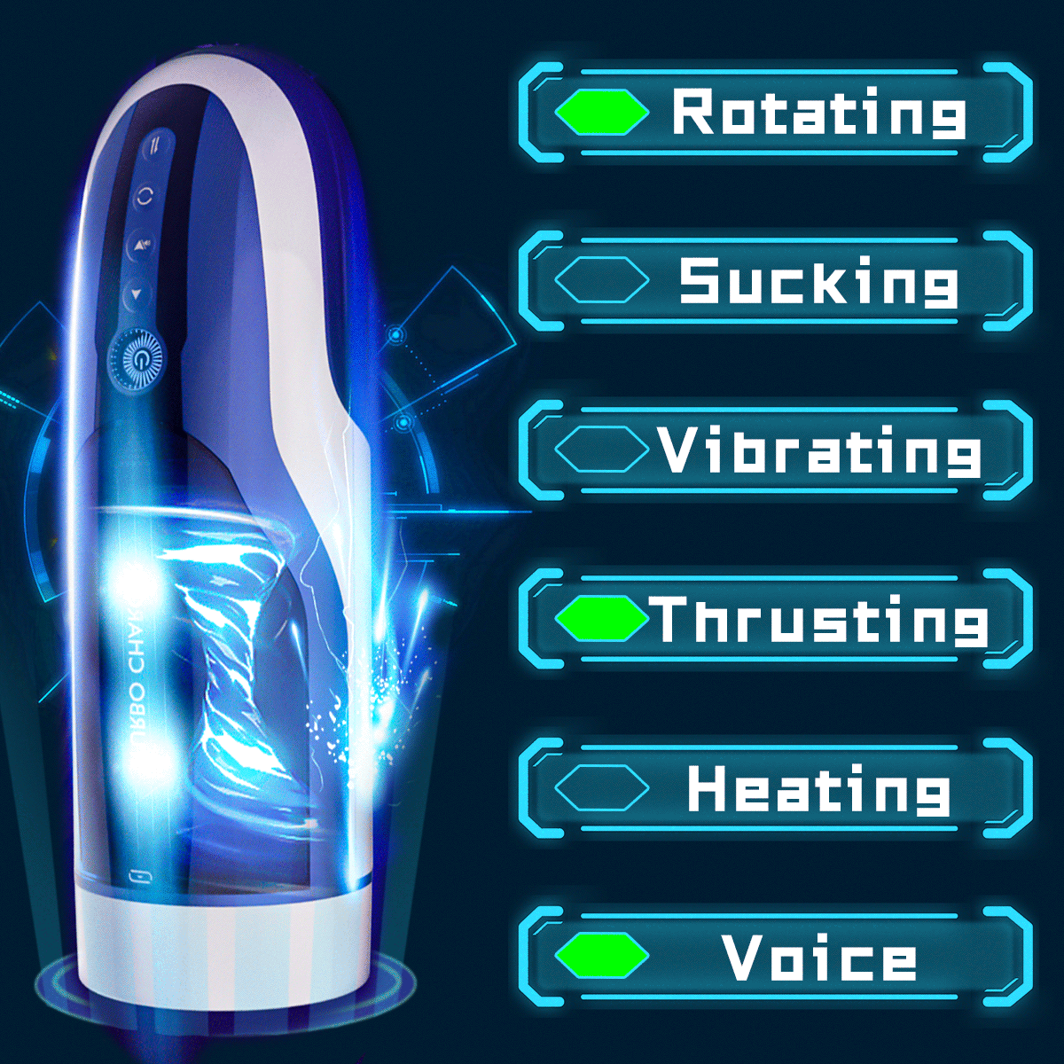 Mysite X R8 Spacecup The Upgraded Version Thrusting Rotating Function Male Stroker -Deals sexlolo Store XR7SPACECUP 2