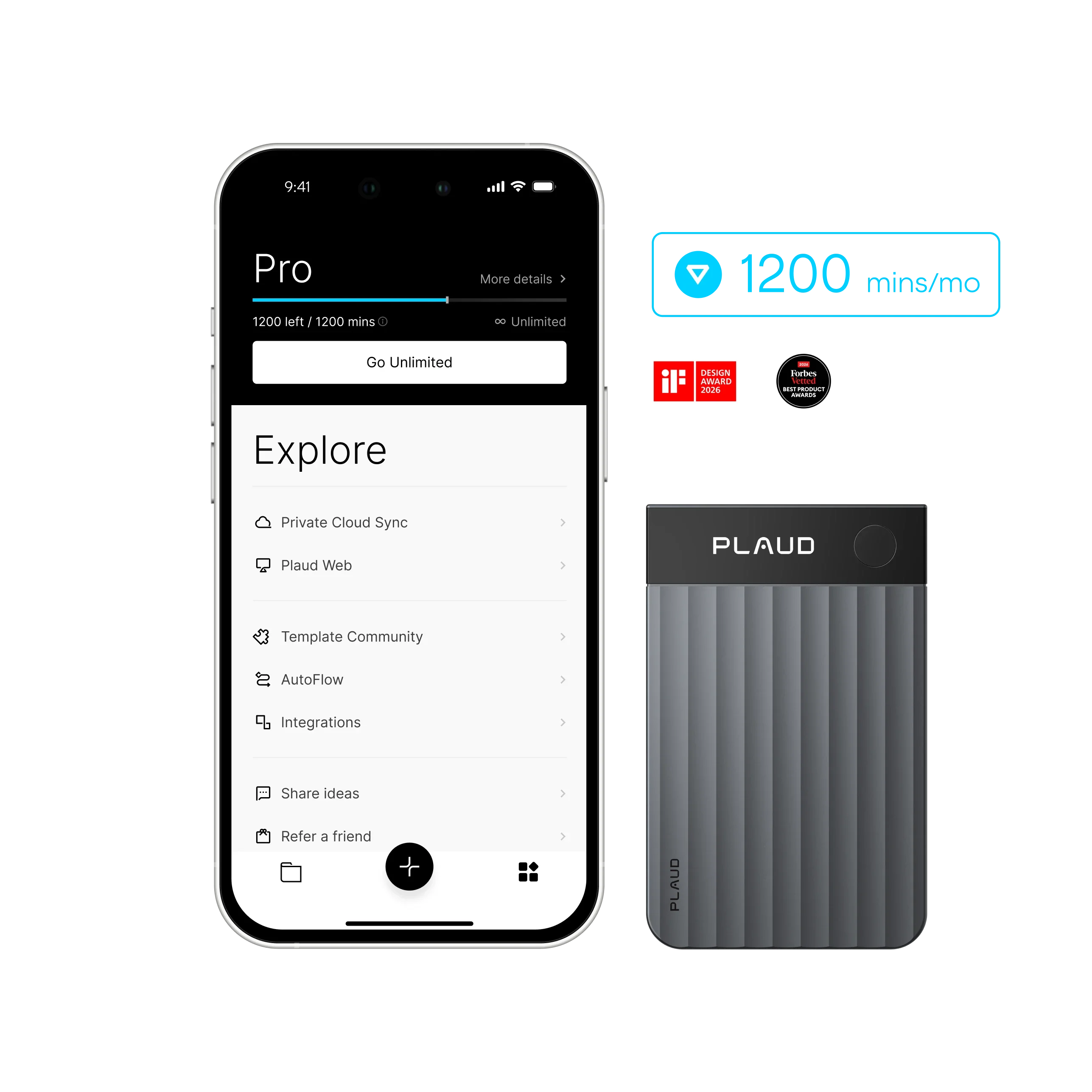 Plaud Note Pro & AI Annual Pro Plan