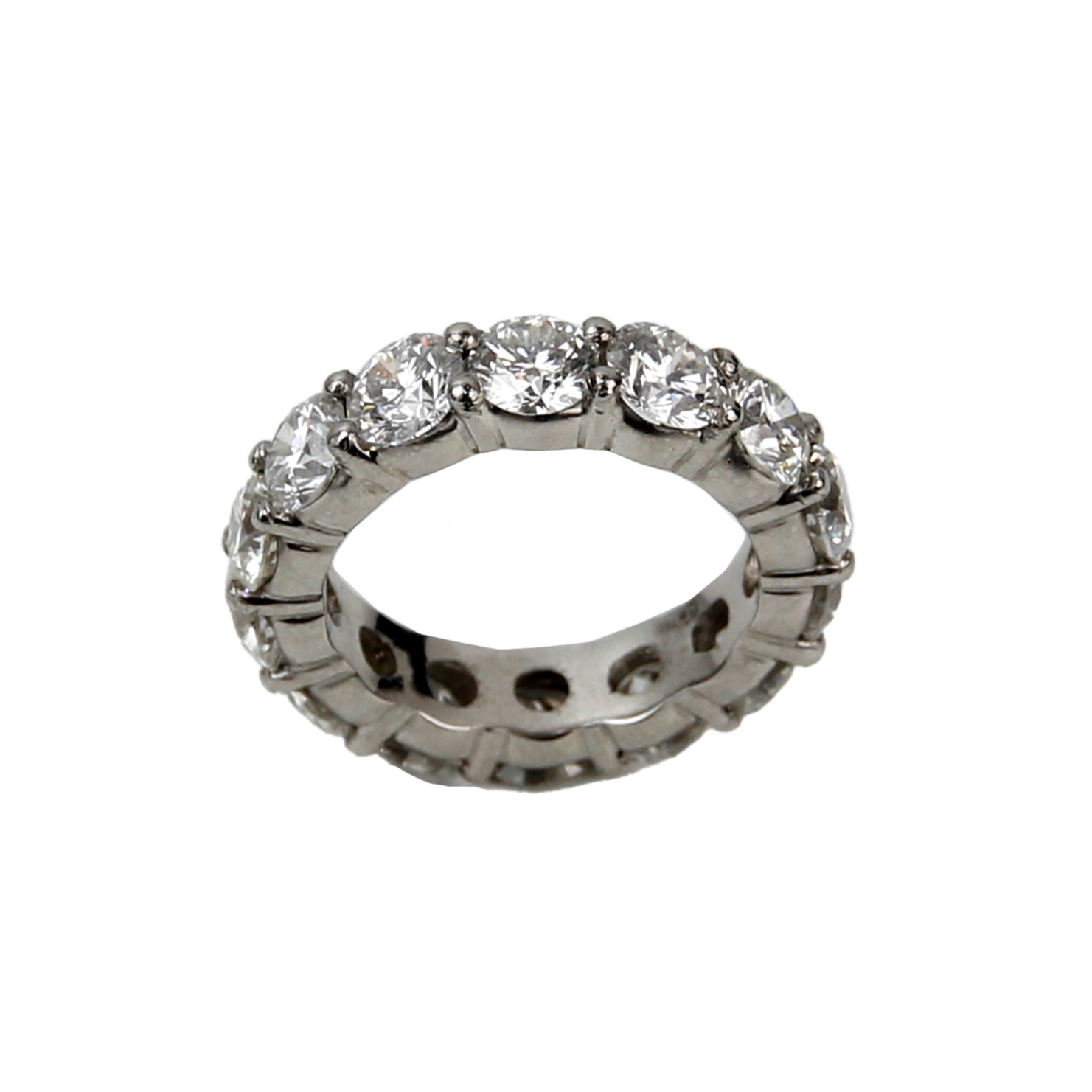 ECJ Collection 18K White Gold 5.88ctw Diamond Ring