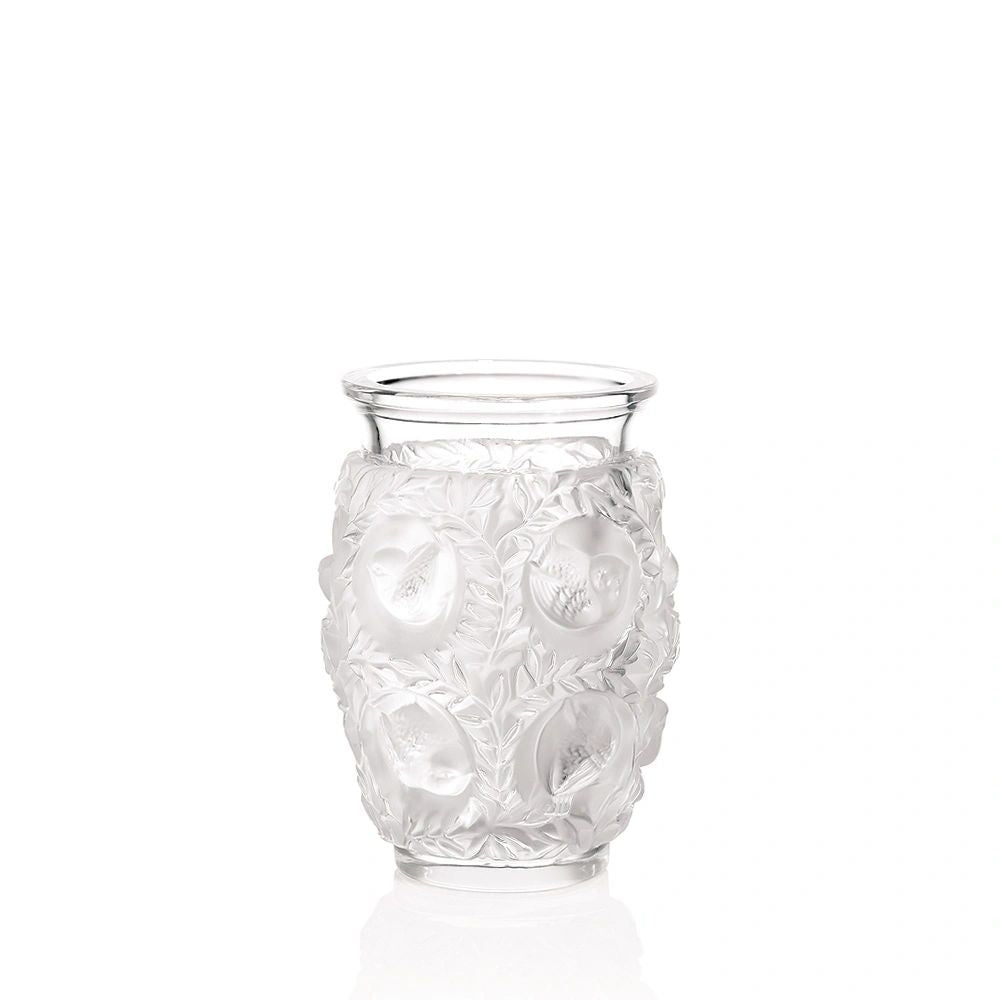 LALIQUE MUSTANG VASE CLEAR CRYSTAL