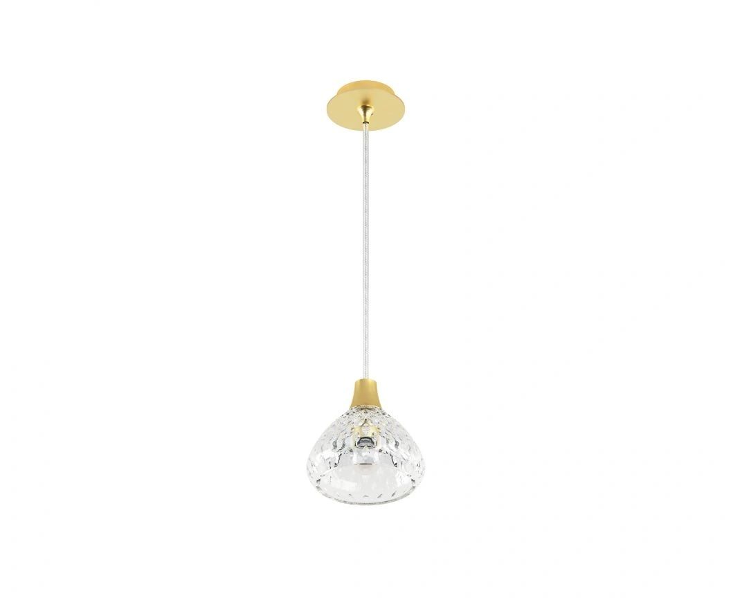 St. Louis Folia 1L Brushed Brass Pendant Light