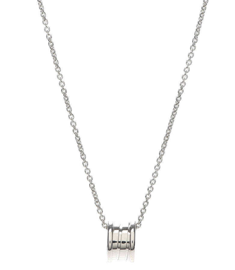 BVLGARI 18K White Gold B.Zero1 Pendant Necklace