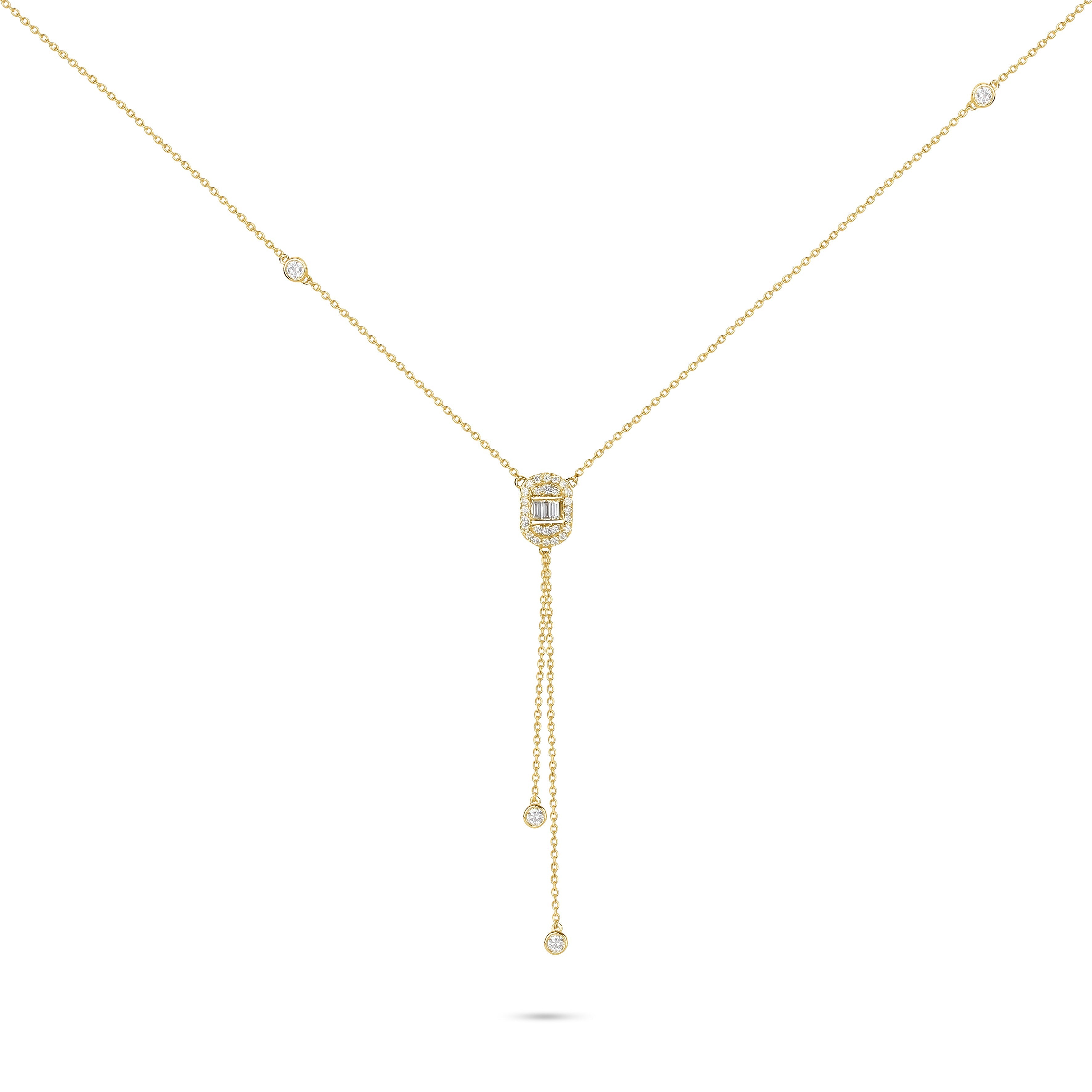 Yessayan 18K Yellow Gold Diamond Lavalier Necklace
