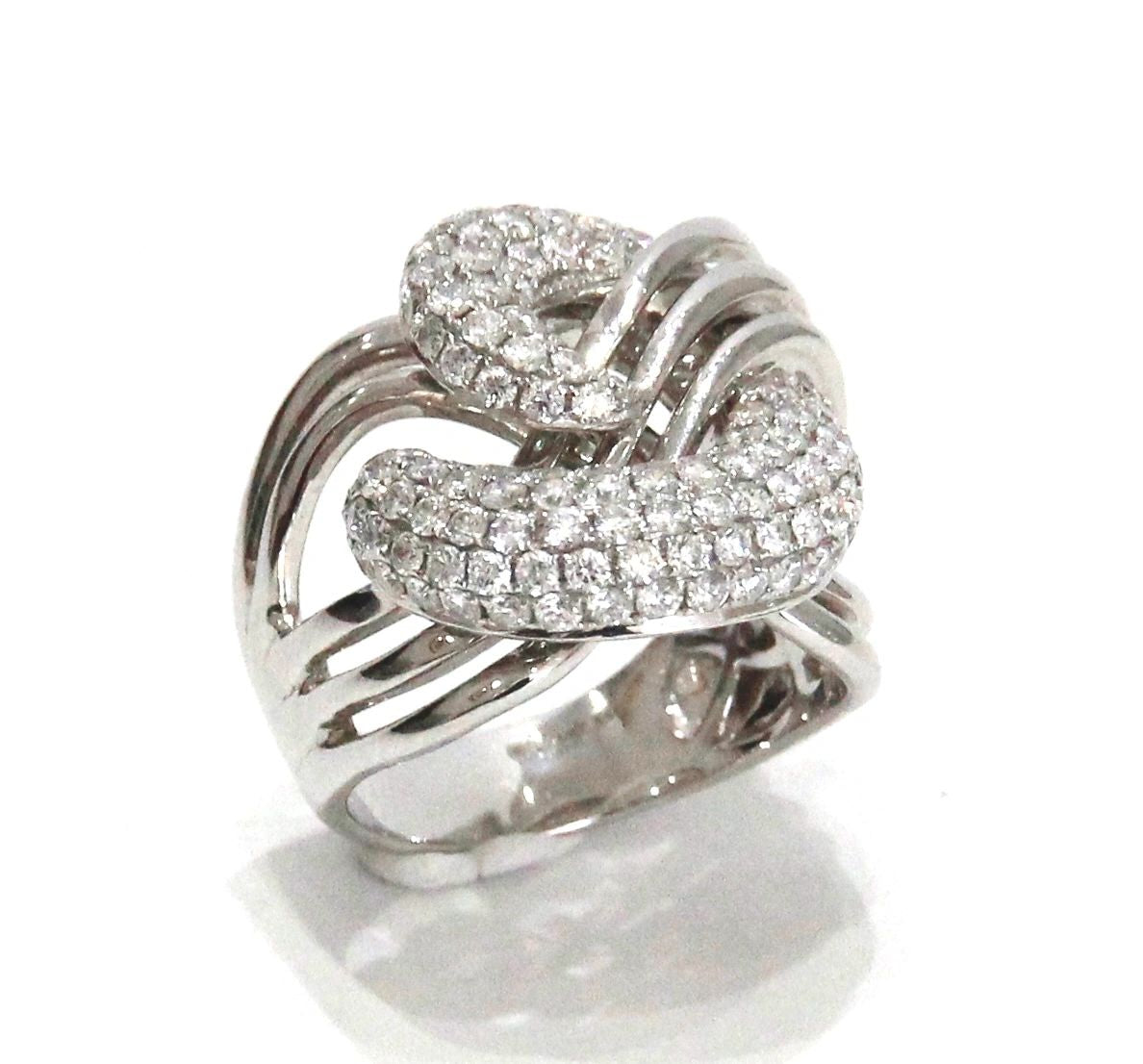 ECJ Collection 18K White Gold Diamond Ring