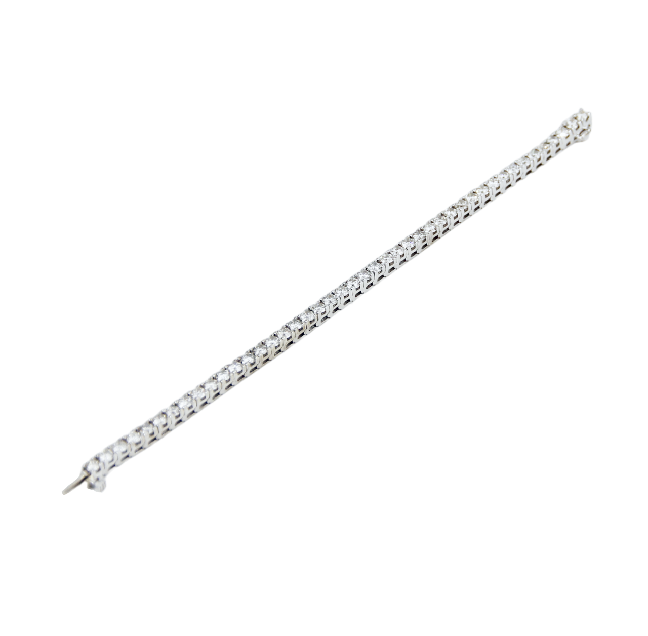 ECJ Collection 18K White Gold Diamond Tennis Bracelet 8.45ct. tw