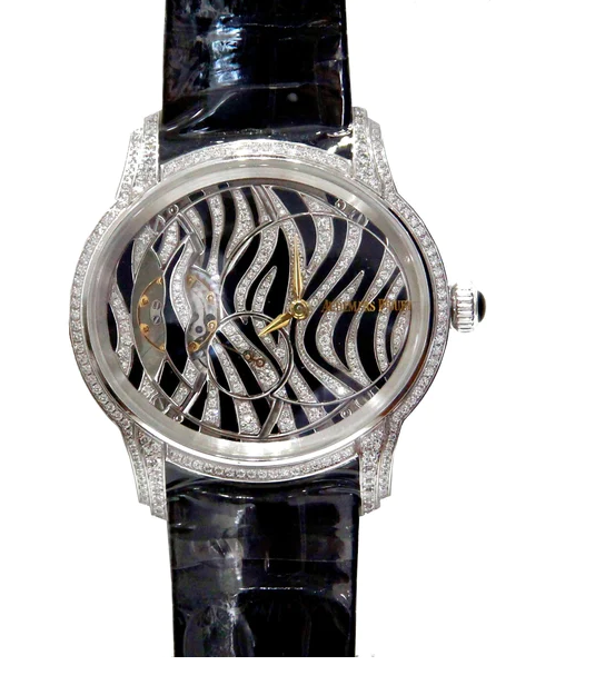 Audemars Piguet White Gold Millenary Zebra Diamond Dial