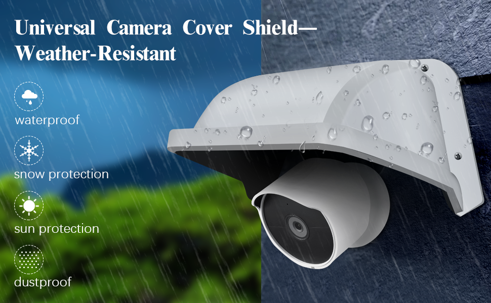 Universal Sun Rain Cover Shield, Backup Camera Rain Shield, Surveillan ...