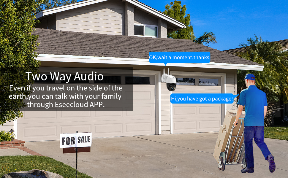 Even if you travel on the side of the earth, you can talk with your family through Eseecloud APP