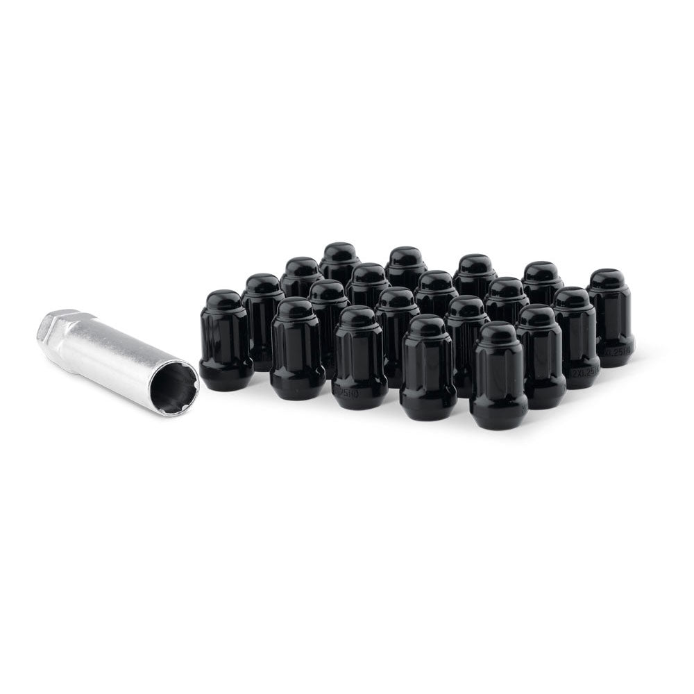 Black Spline Drive Lug Nuts + Socket