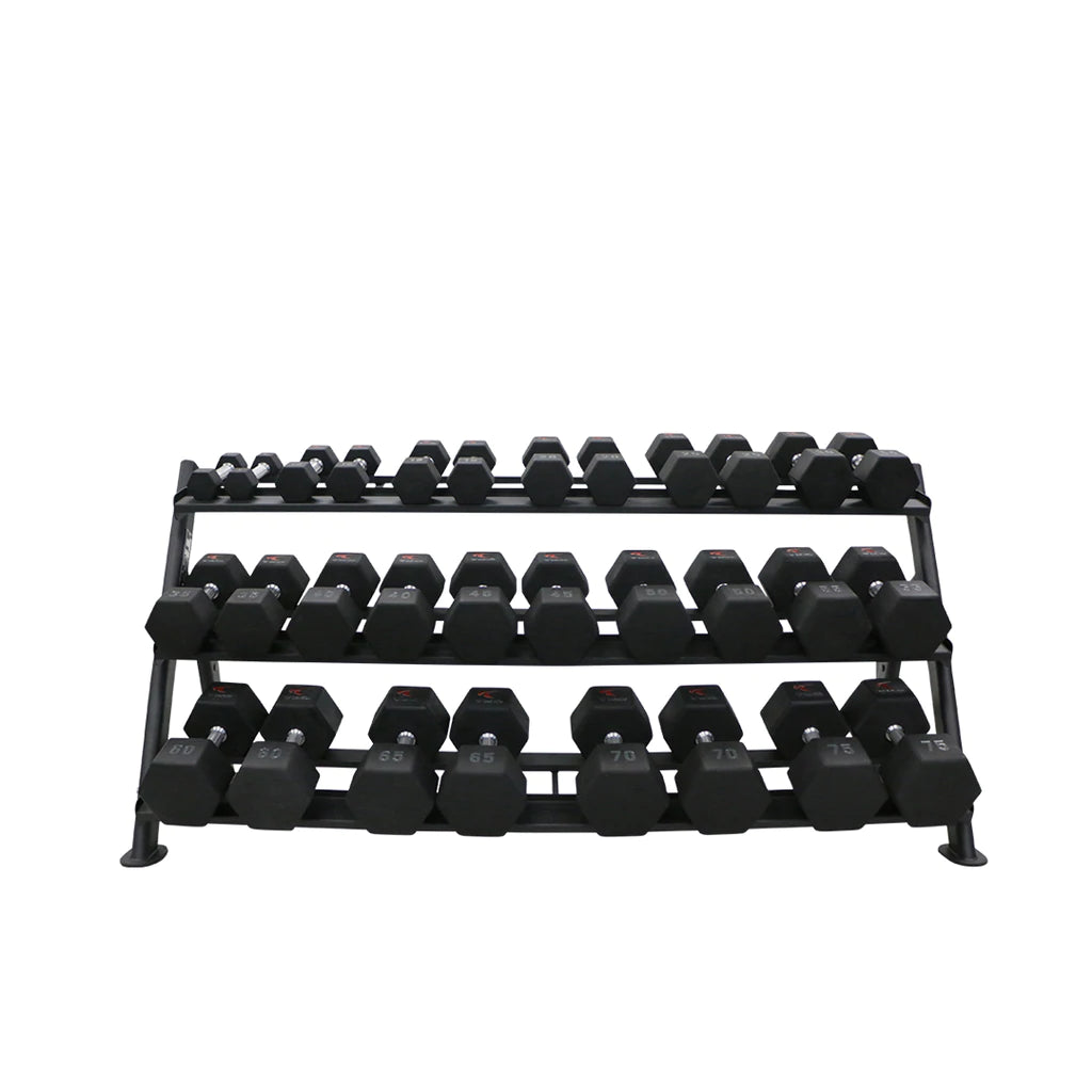 TKO 3-Tier Horizontal Dumbbell Rack