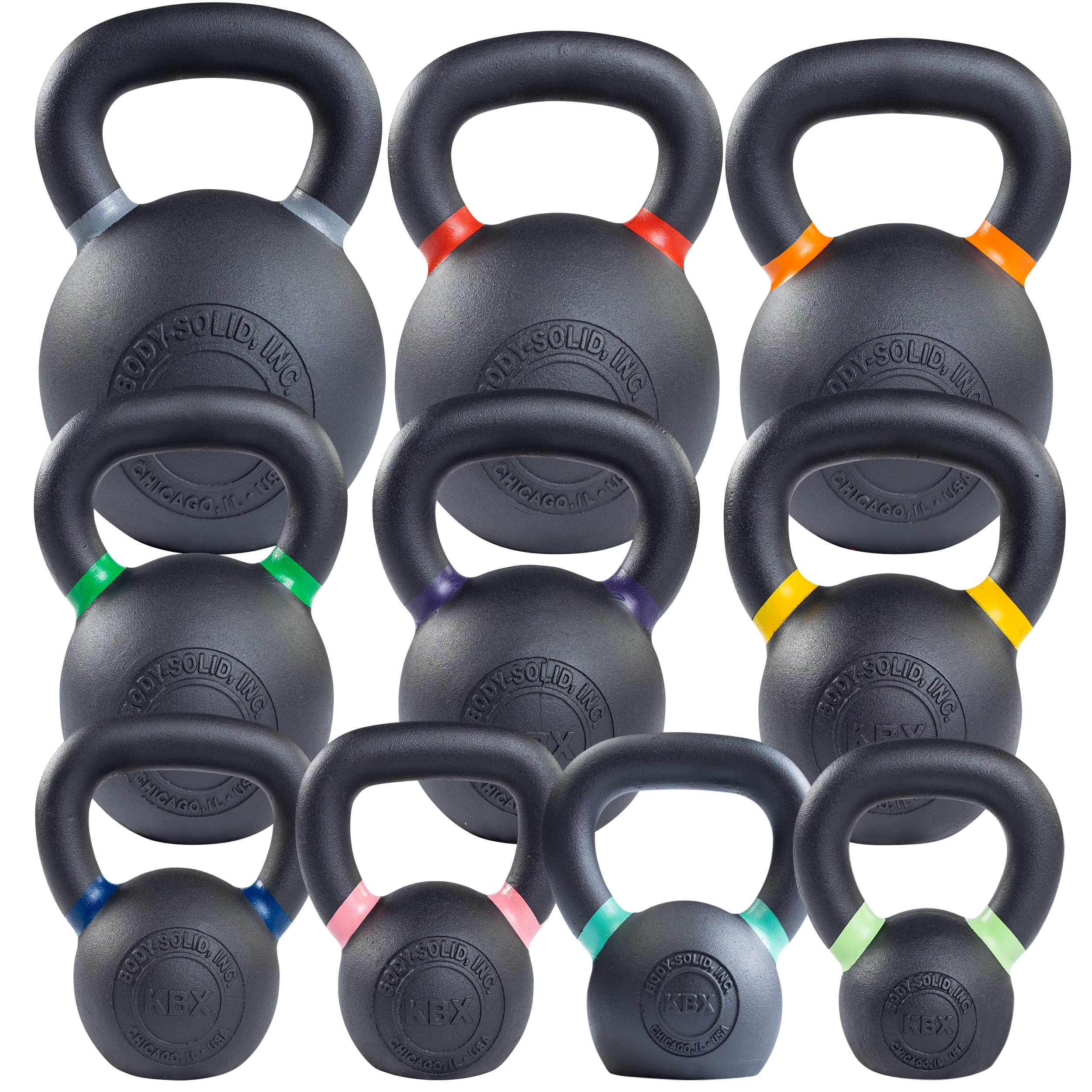 Body-Solid Tools Premium Training Kettlebells KBX