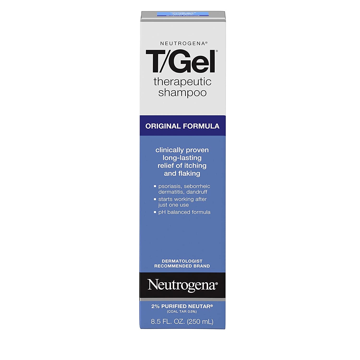 Neutrogena T/Gel Therapeutic Shampoo Original Formula, Anti-Dandruff Treatment for Long-Lasting Relief of Itching and Flaking Scalp as a Result of Psoriasis and Seborrheic Dermatitis, 16 Fl Oz