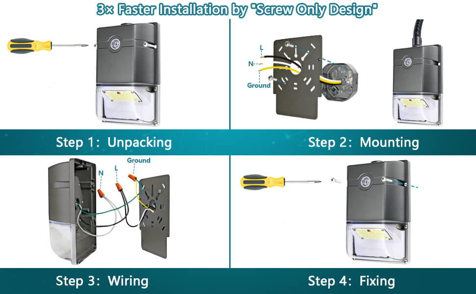 led wall packs outside lighting led wall lights dusk to dawn sensor outdoor lights with photocell