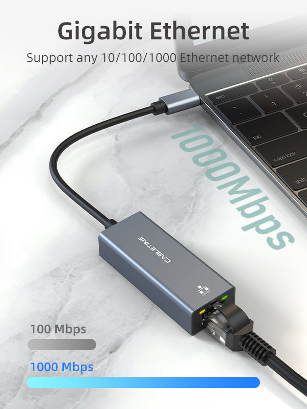 Thunderbolt 3 USB C to Rj45 Ethernet Adapter