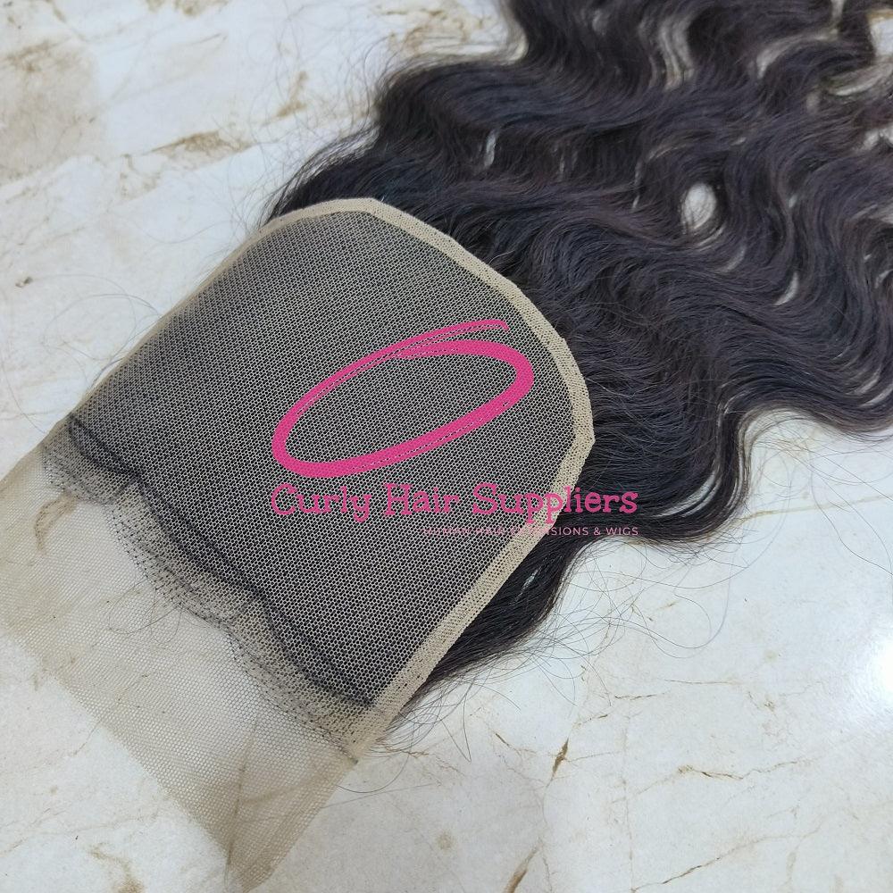 Curly HD Lace Human Hair Closure