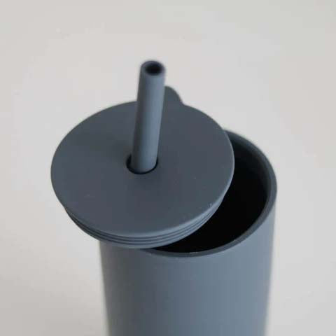 Silicone Cup with Straw - Adult