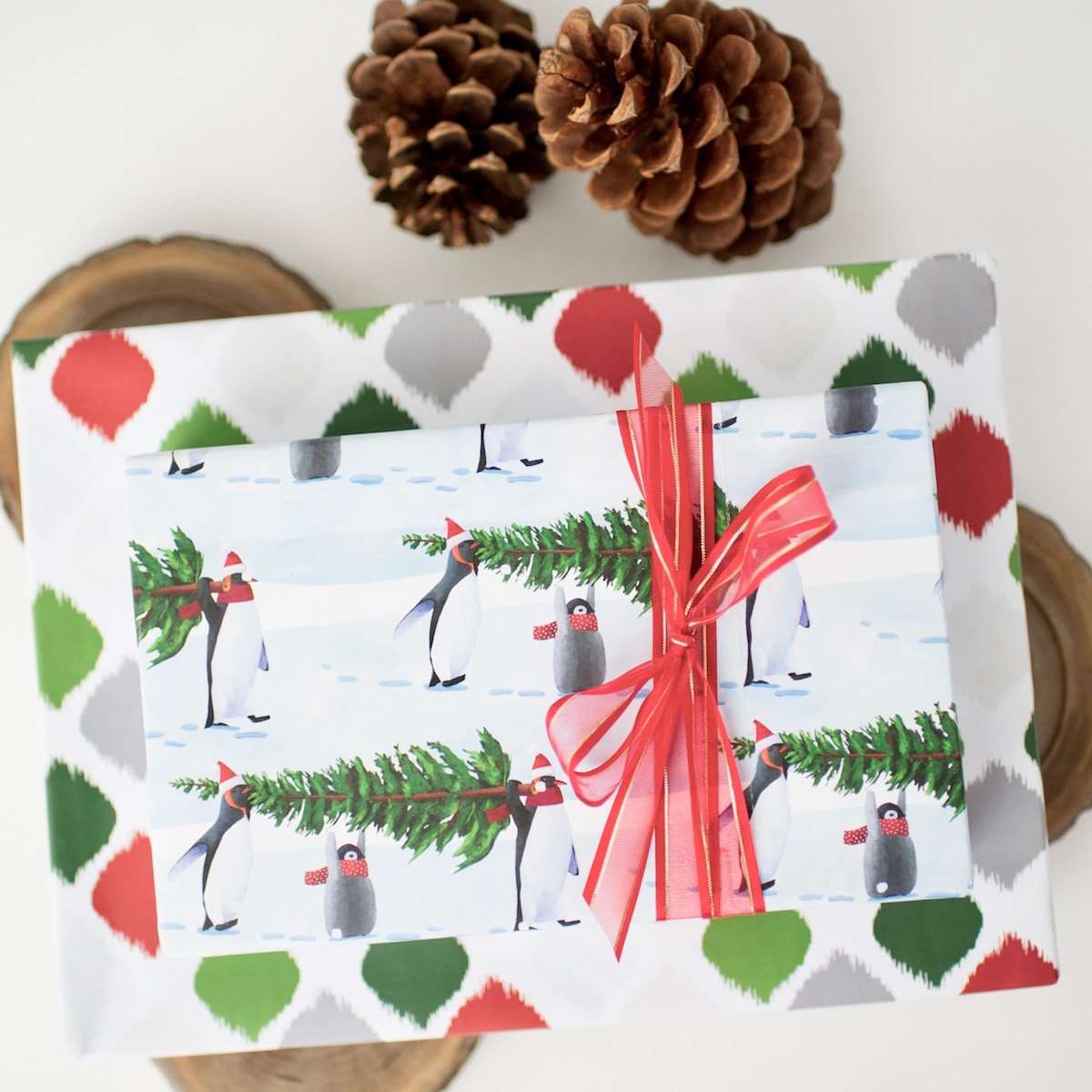 Double-sided Eco Wrapping Paper - Holiday