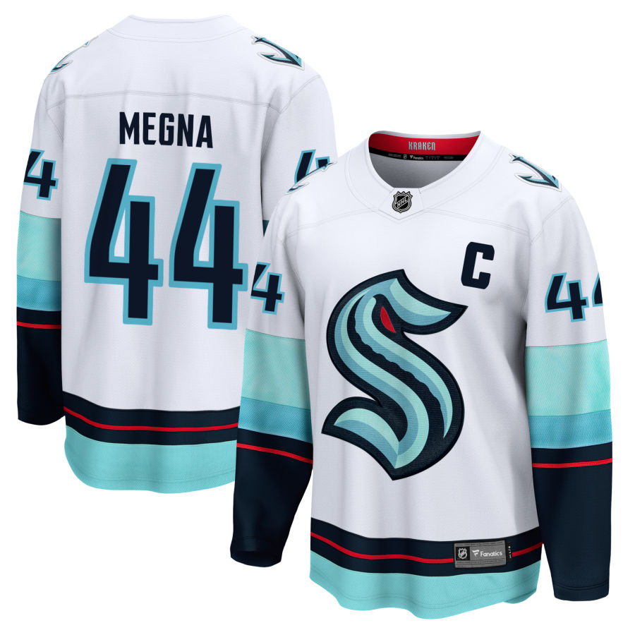 Jaycob Megna Seattle Kraken Fanatics Branded Away Breakaway Jersey - White