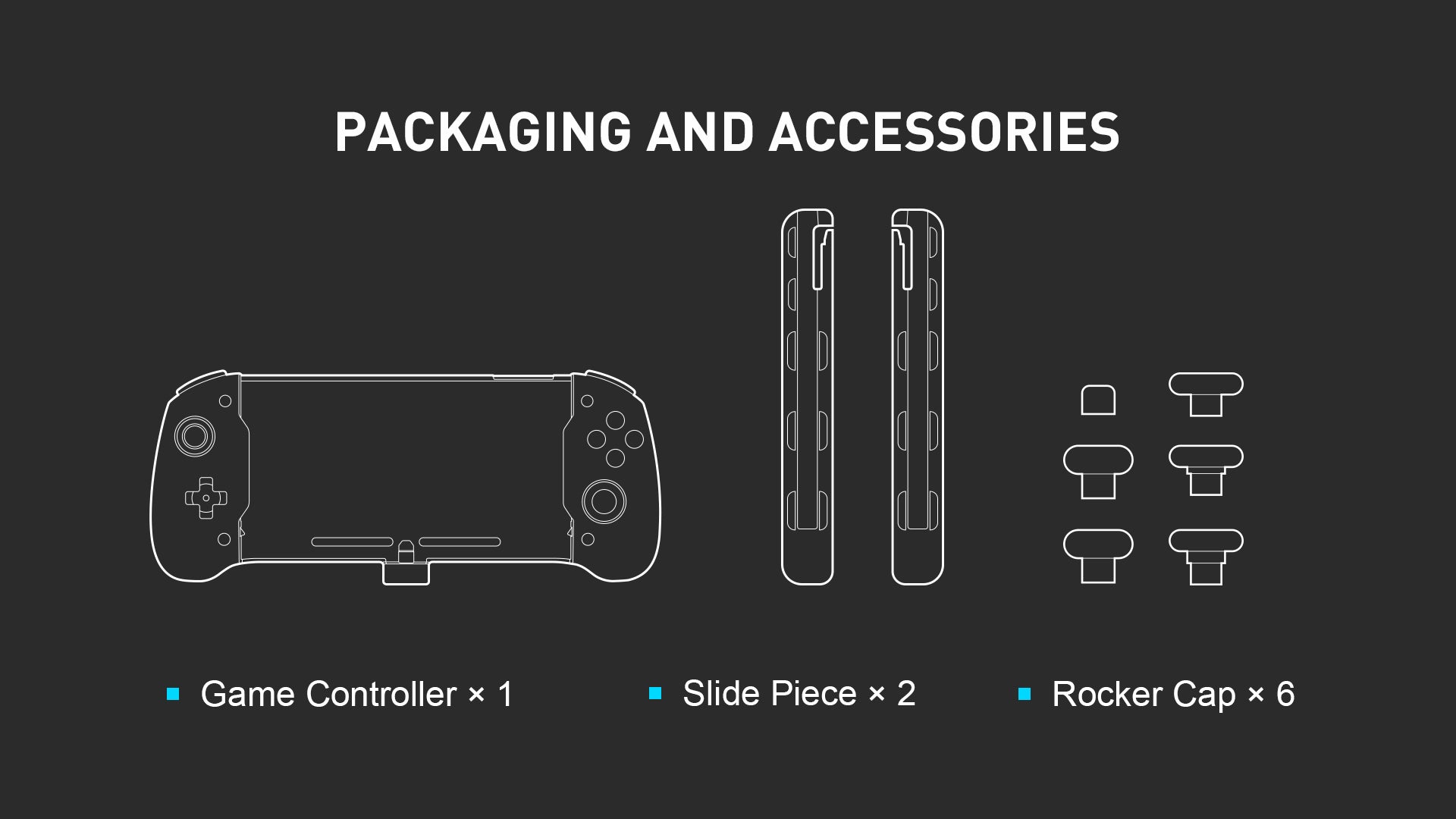 Pojifi-TNS-1125-Game controller-packing and accessories