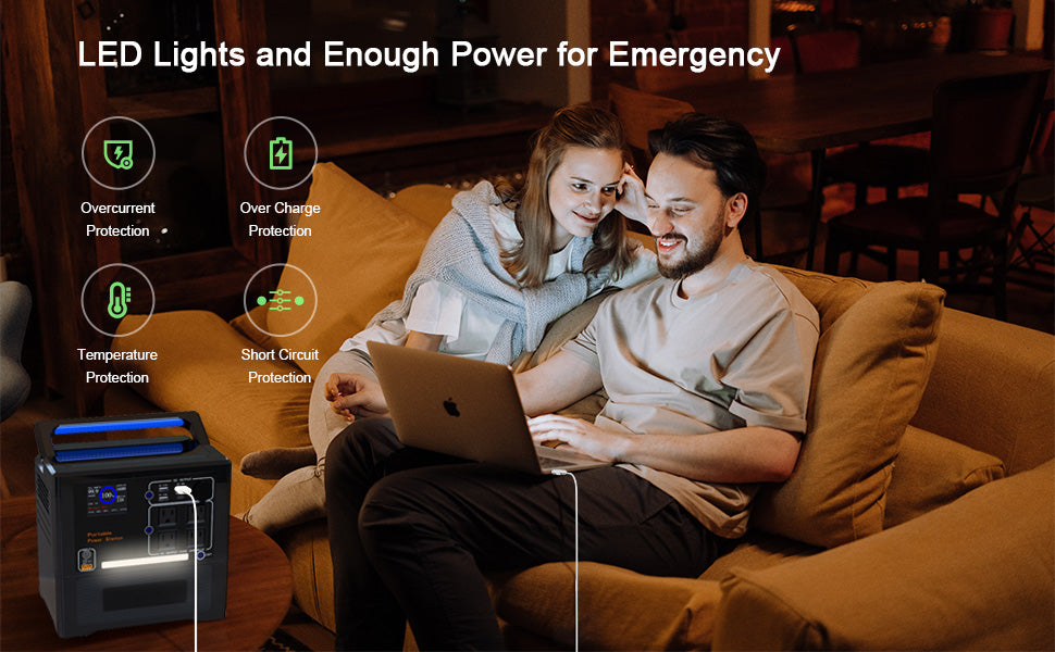 pojifi LED Lights and Enough Power for Emergency