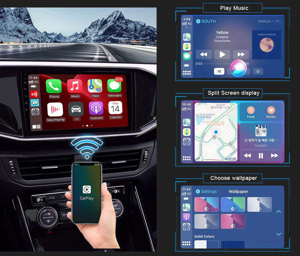 Autokit Wireless Carplay Dongle For Aftermarket Android Car Screen ...