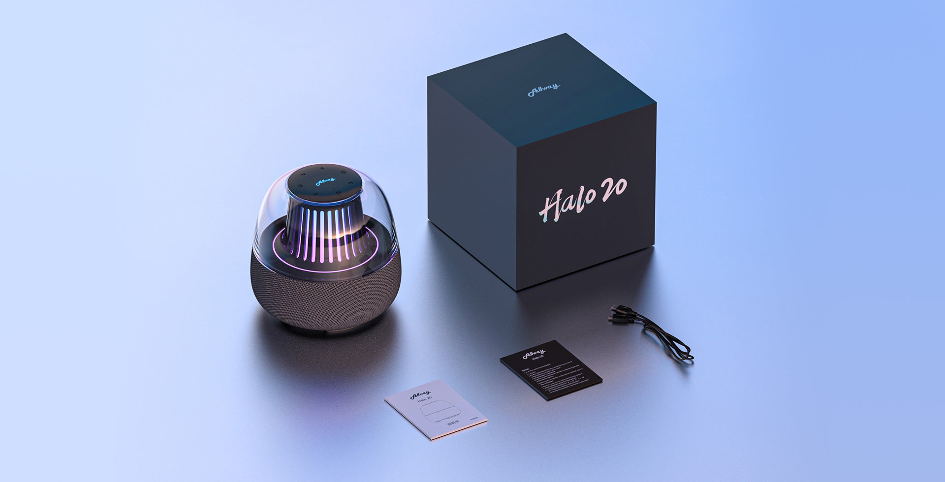 Allway Halo20 Wireless Bluetooth Speaker With RGB Lights allway-halo20-wireless-bluetooth-speaker-with-rgb-lights