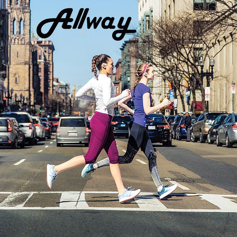 running with open earbuds