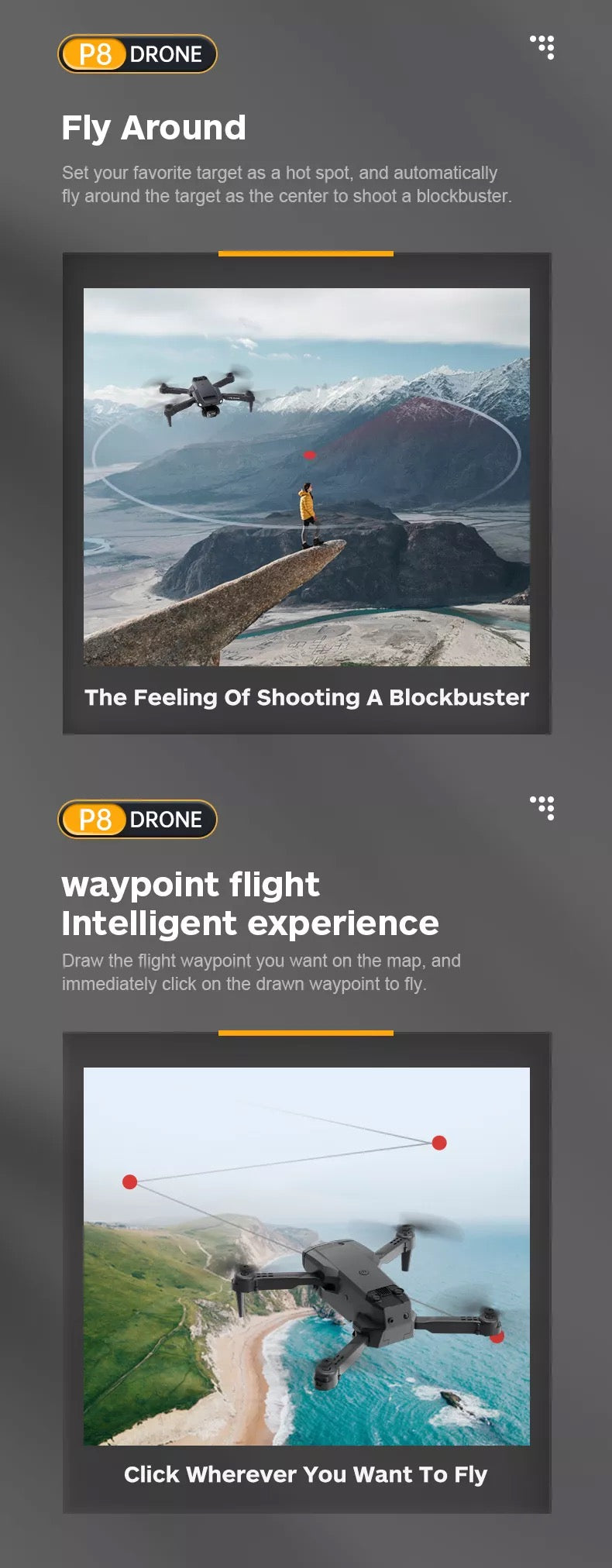 P8 Drone Way Point Flight