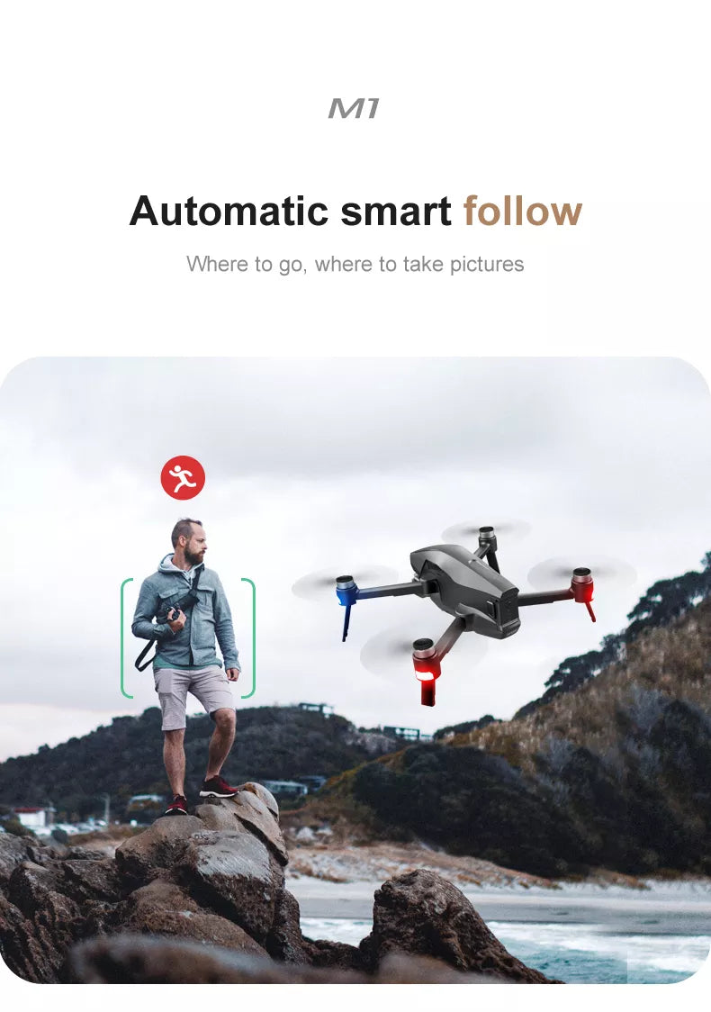 4DRC M1 Pro 2 drone, MI Automatic smart follow Where to go, where to take