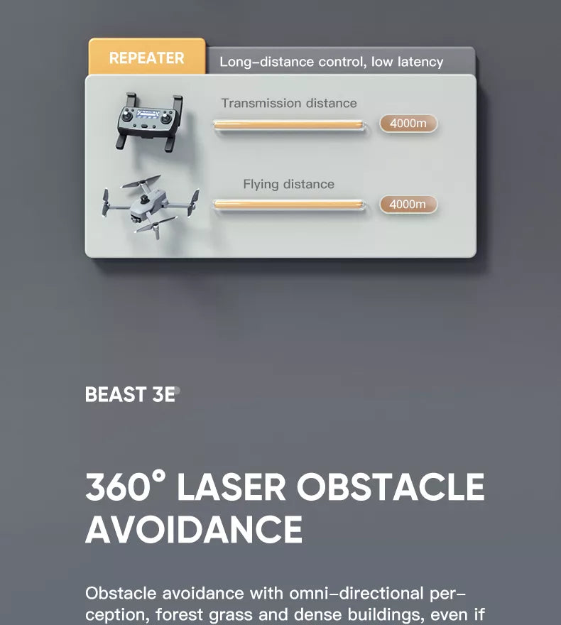 sg906 max2 drone 360 degree laser obstacle avoidance