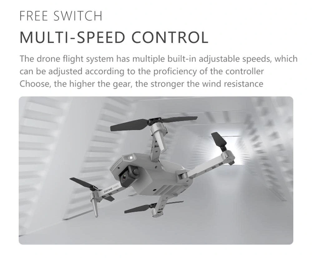 E88 Drone, free switch multi-speed control the drone flight system has multiple built-