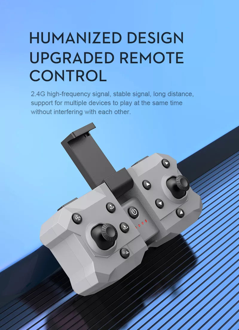 K6 Drone With Camera 4K HD Four Side 360 Obstacle Avoidance UAV Quadcopter Mini Drone 14 K6 Drone, humanized design upgraded remote control 2.4g high-frequency signal