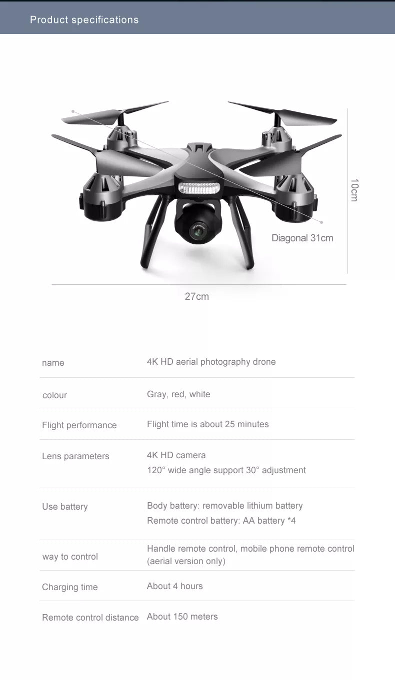 jc801 drone parameters